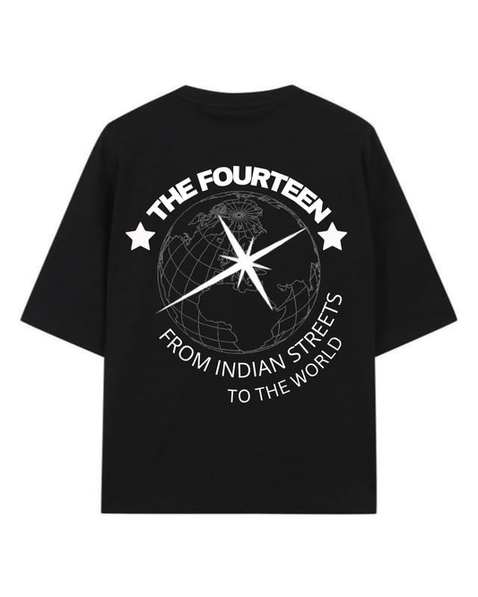 The Central Globe Design Oversized Tshirt